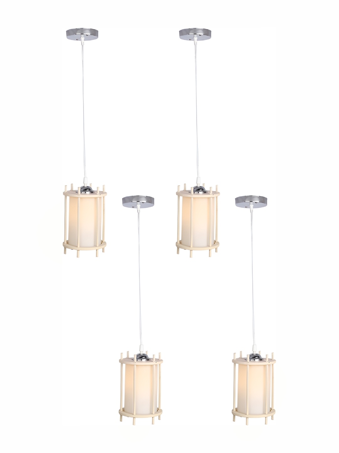 

1ST TIME White 4 Pieces Metal Textured Traditional Ceiling Lamps