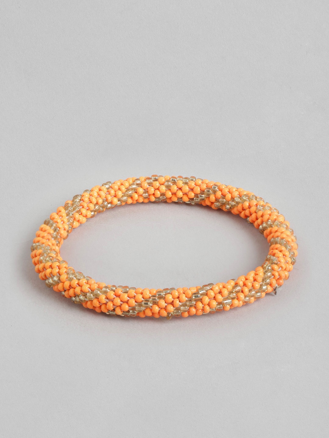 

RICHEERA Women Artificial Beads Bracelet, Orange