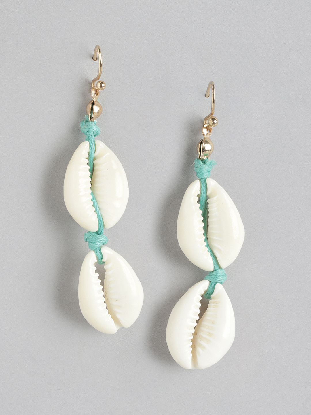 

RICHEERA Quirky Artificial Beads Drop Earrings, Off white