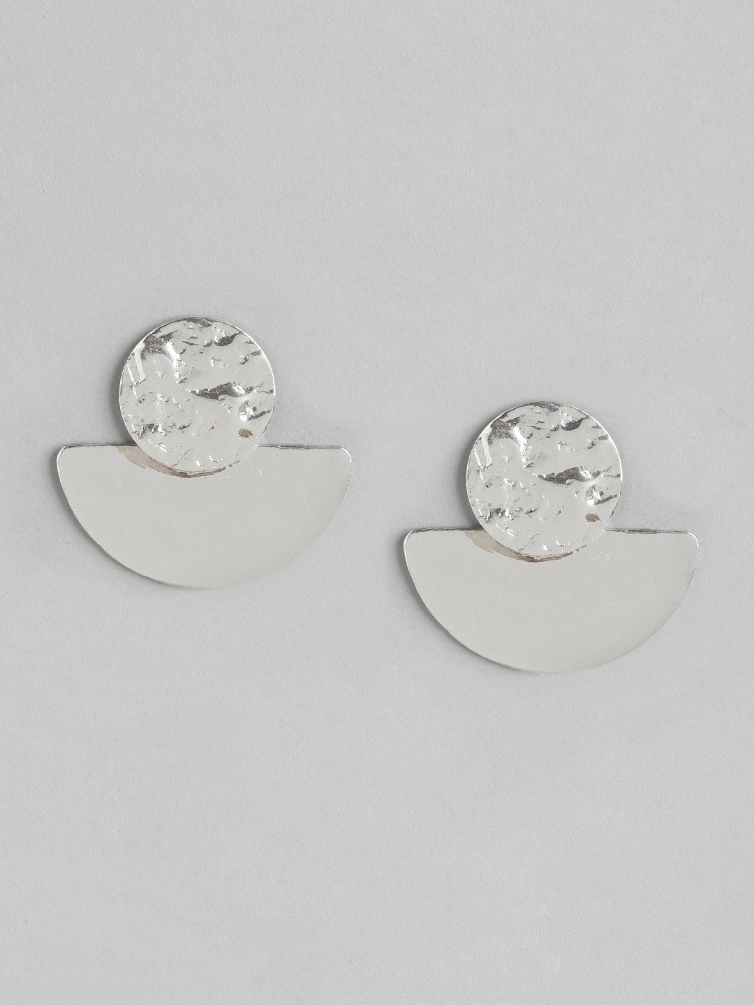 

RICHEERA Silver-Plated Geometric Drop Earrings