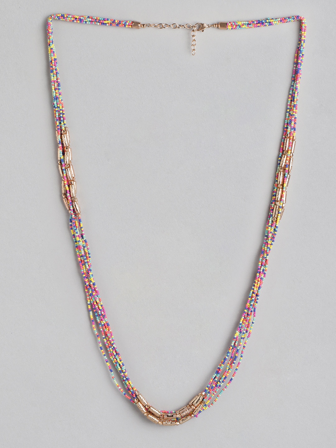

RICHEERA Rose Gold-Plated Layered Necklace, Multi