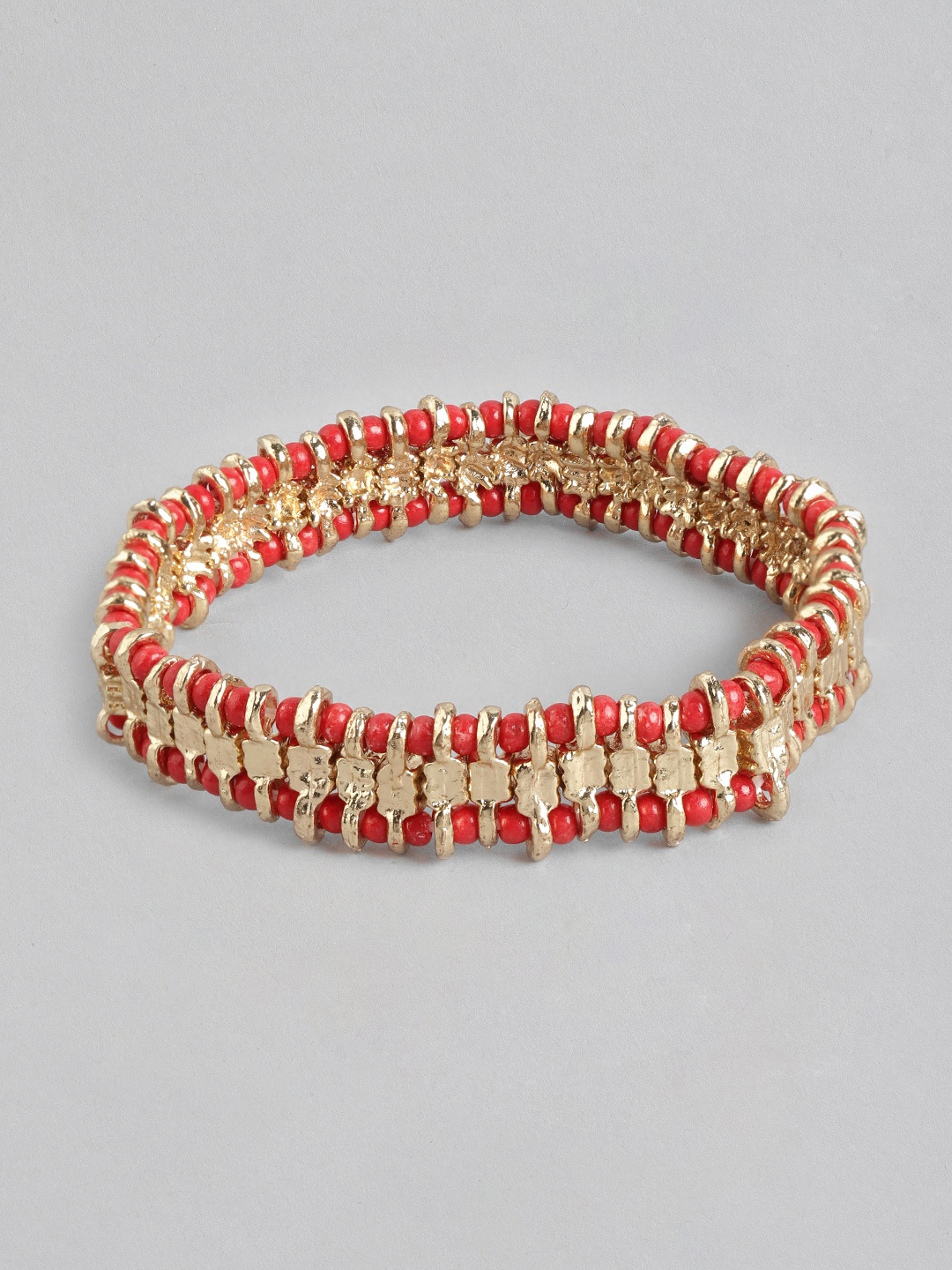 

RICHEERA Women Gold-Plated Artificial BeadsBracelet