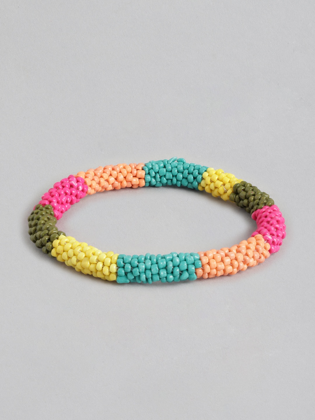 

RICHEERA Women Artificial Beads Bracelet, Pink