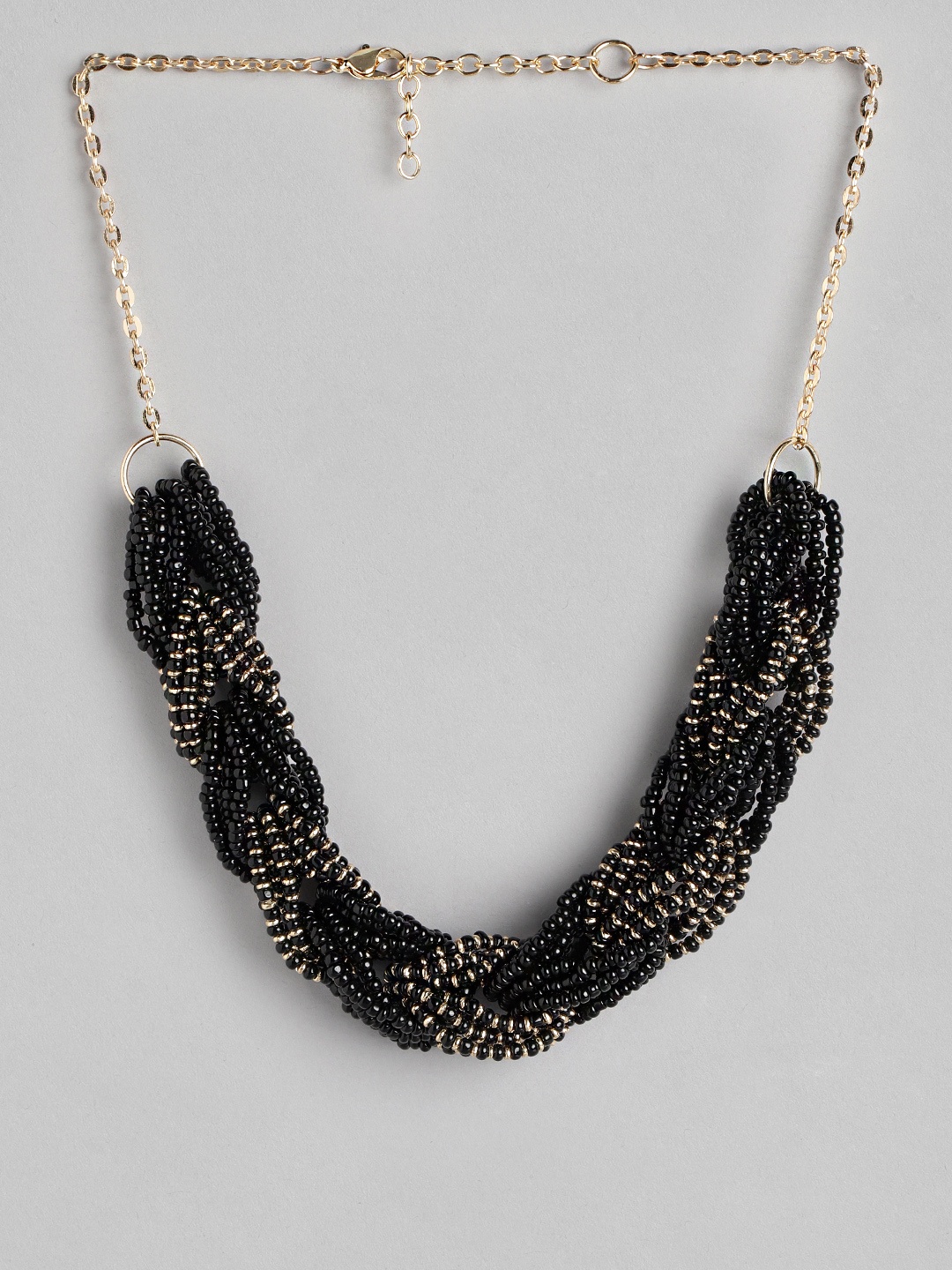 

RICHEERA Gold-Plated Necklace, Black