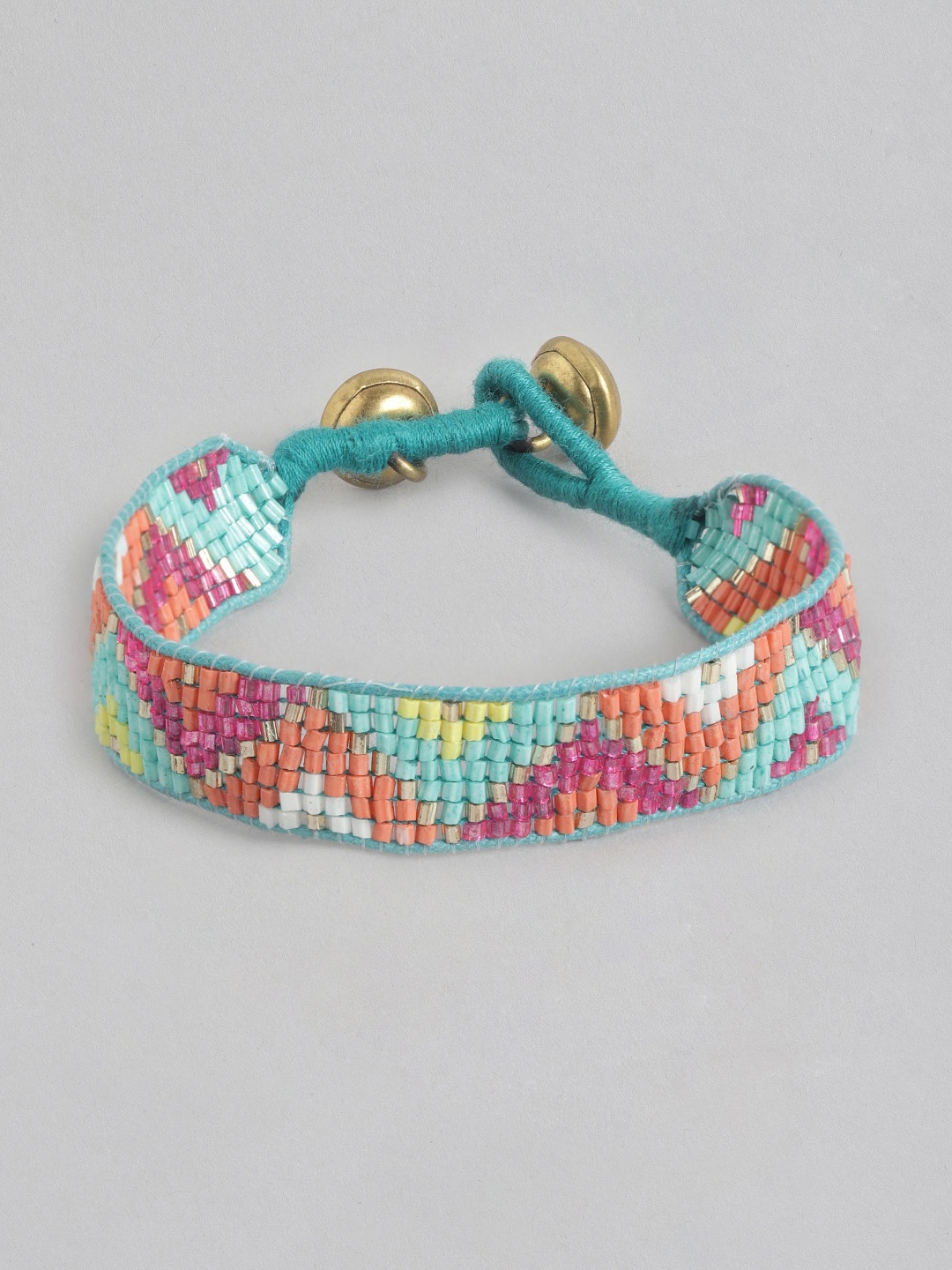 

RICHEERA Women Artificial Beads Wraparound Bracelet, Blue