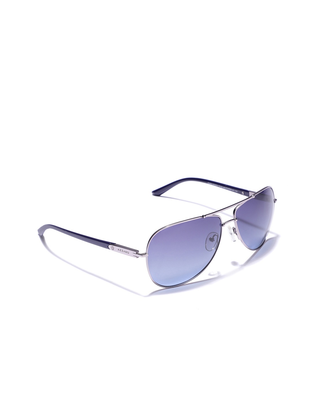 

Azzaro Men Aviator Sunglasses AZ60022 C035, Blue