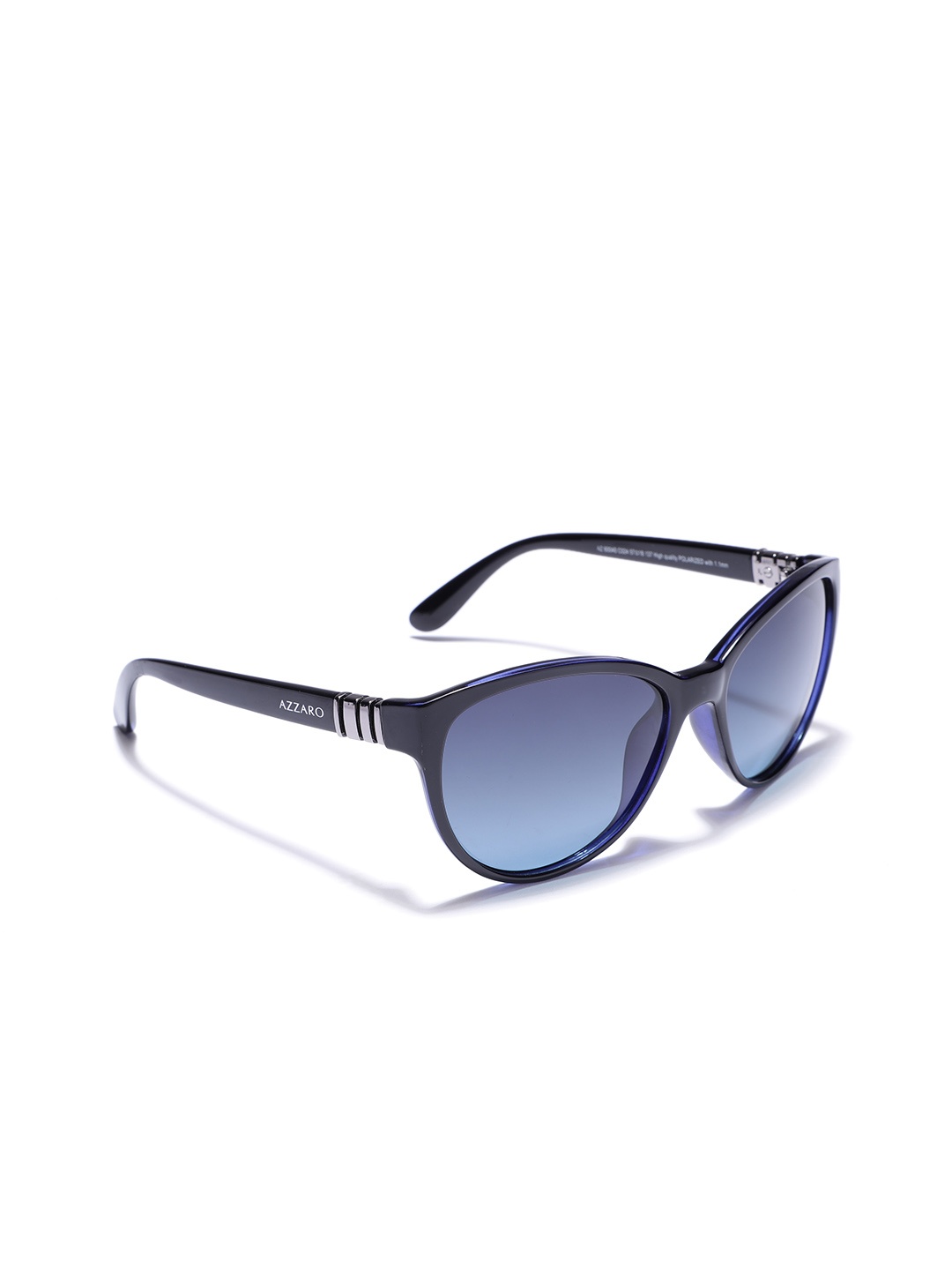 

Azzaro Women Cateye Sunglasses with Polarised Lens, Blue