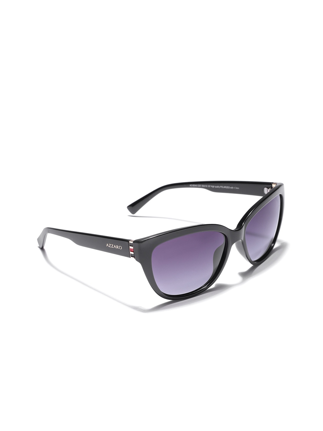 

Azzaro Women Square Sunglasses AZ60045 C021, Black