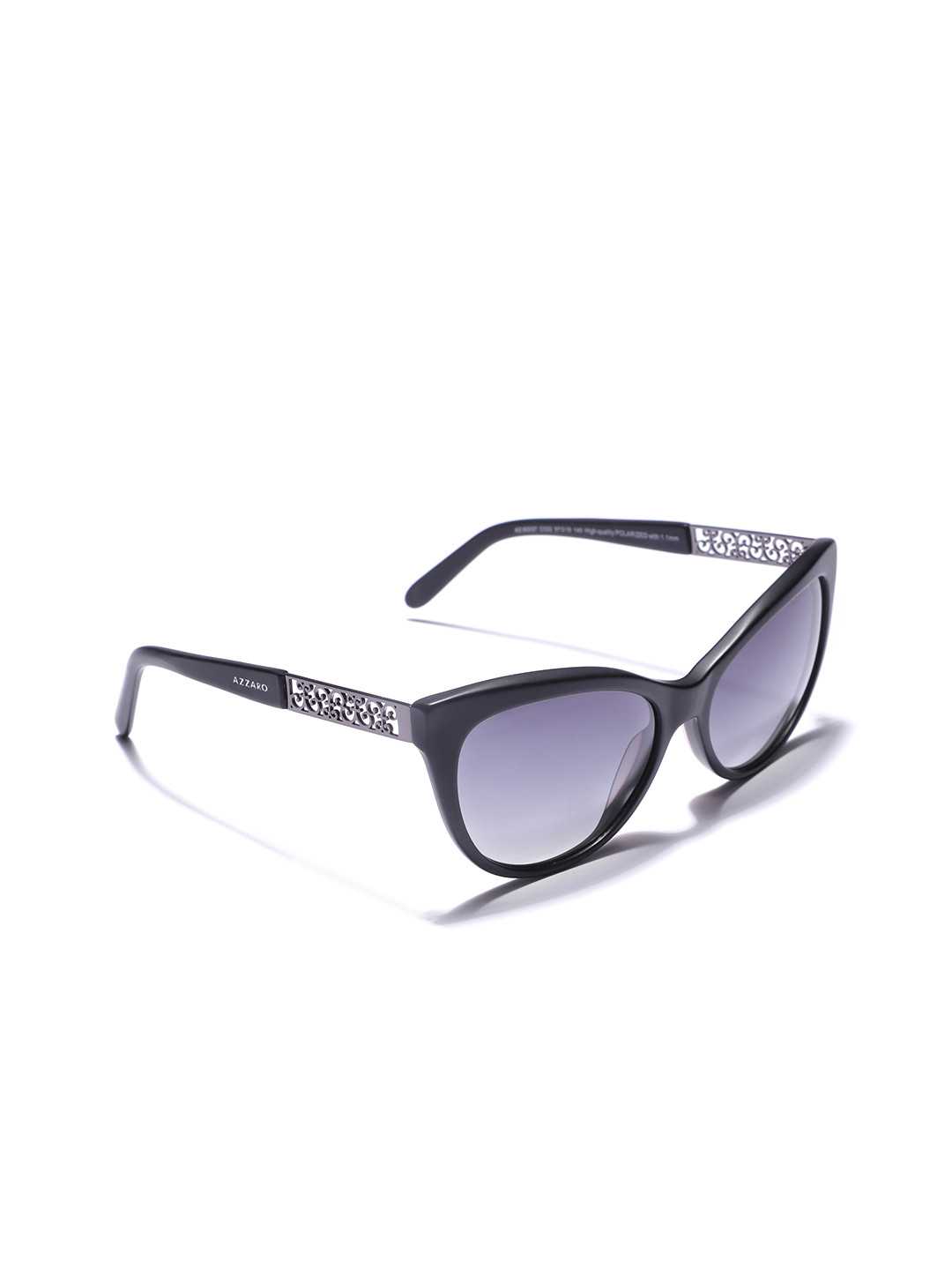 

Azzaro Women Cateye Sunglasses AZ60037 C022, Black