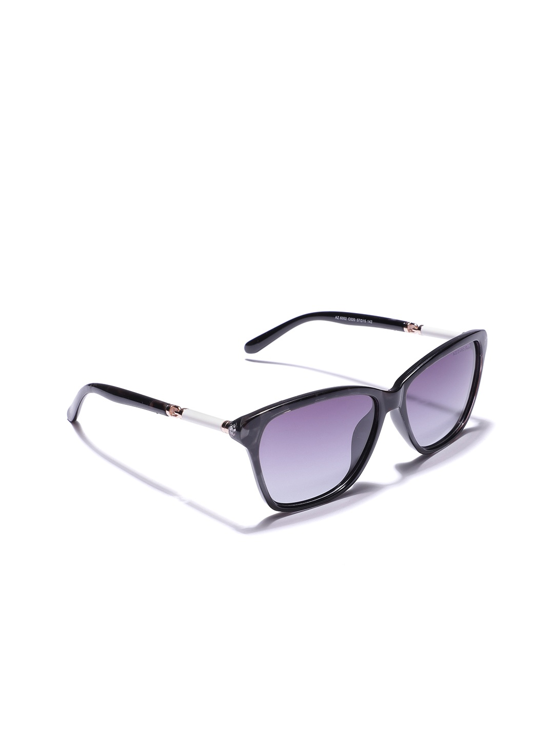 

Azzaro Women Square Sunglasses AZ6002 C020, Black