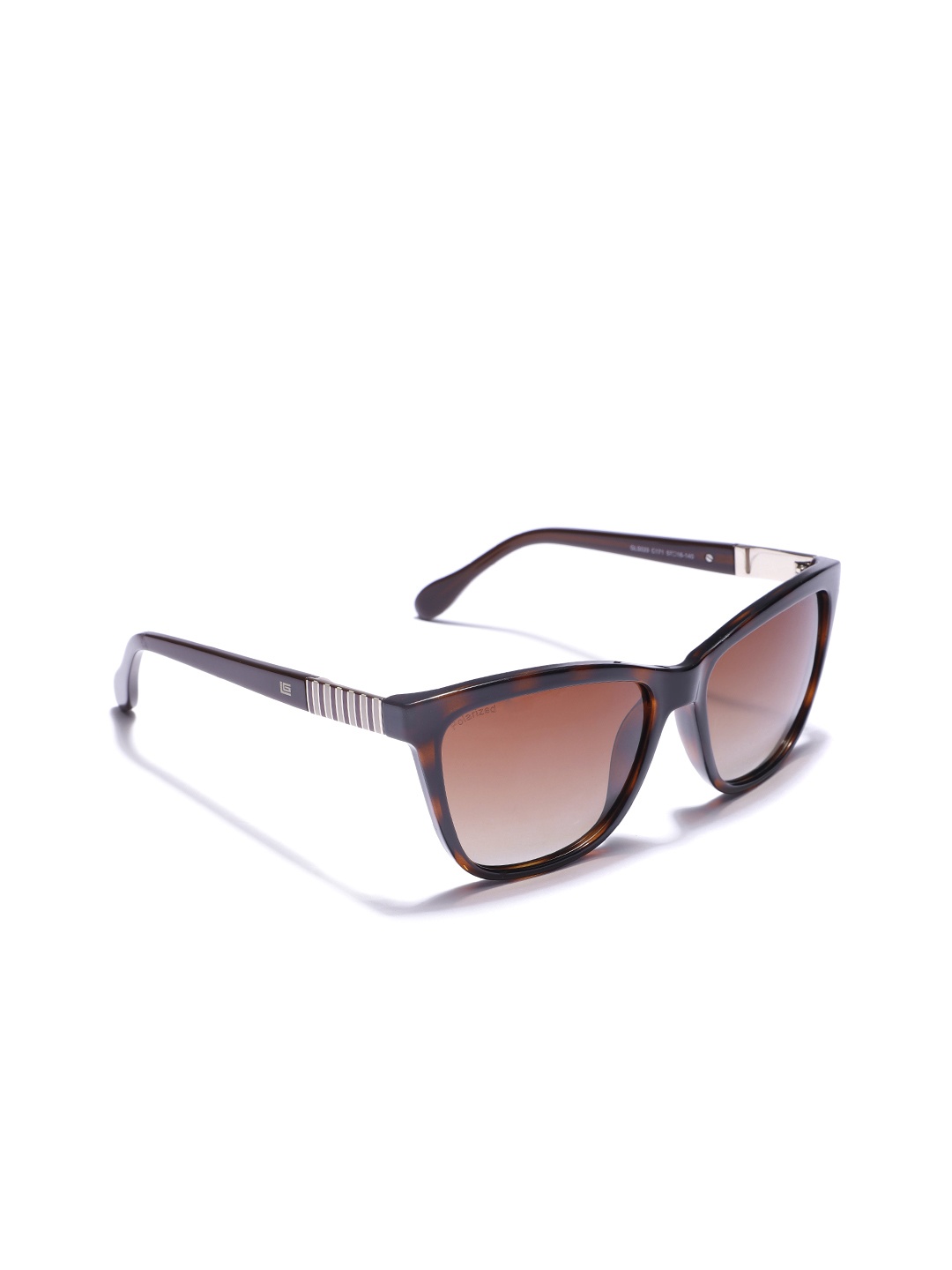 

Guy Laroche Women Square Sunglasses with Polarised Lens GLS029 C171, Brown