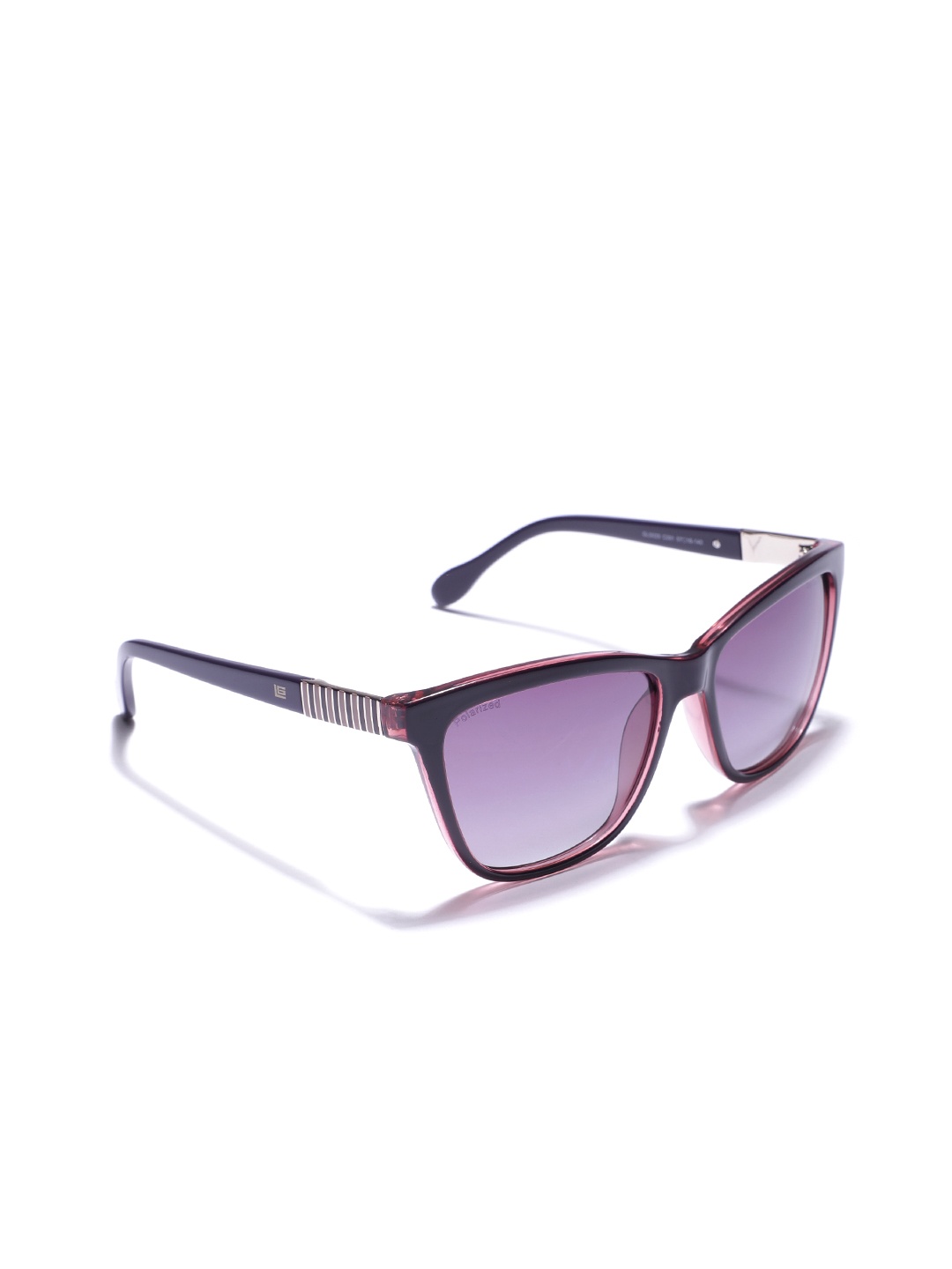 

Guy Laroche Women Square Sunglasses with Polarised Lens GLS029 C091, Purple