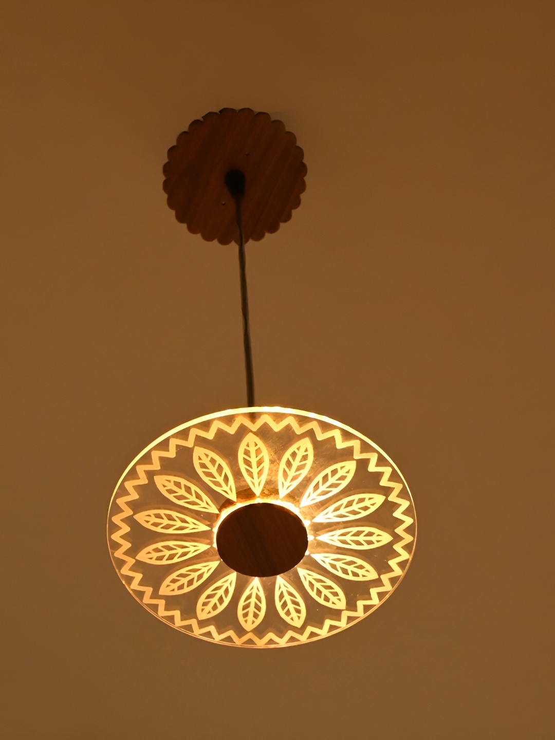 

1ST TIME White & Black Textured Traditional Ceiling Lamp