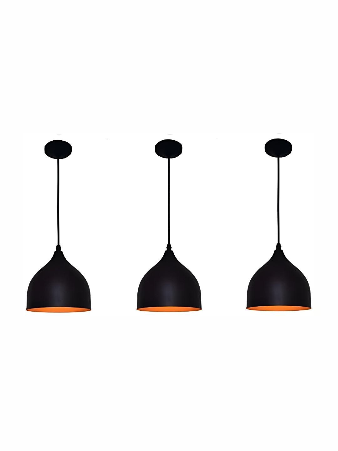

1ST TIME Black & Orange 4 Pieces Traditional Ceiling Lamp