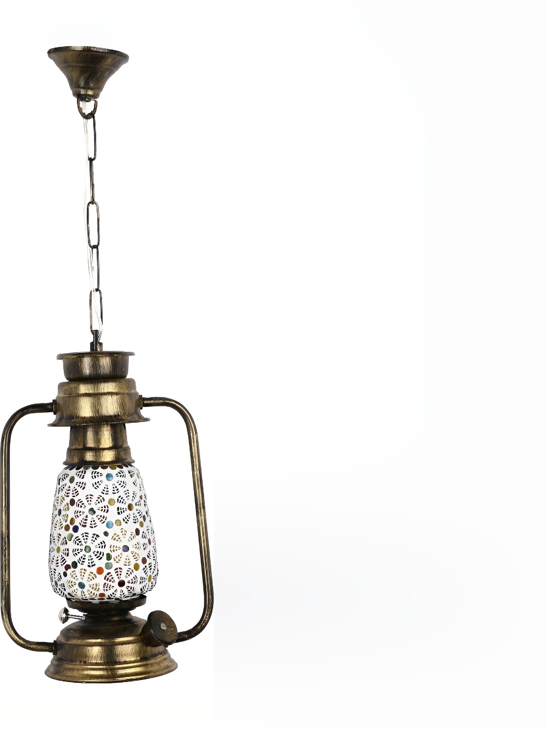 

1ST TIME White & Brown Printed Traditional Ceiling Lamp