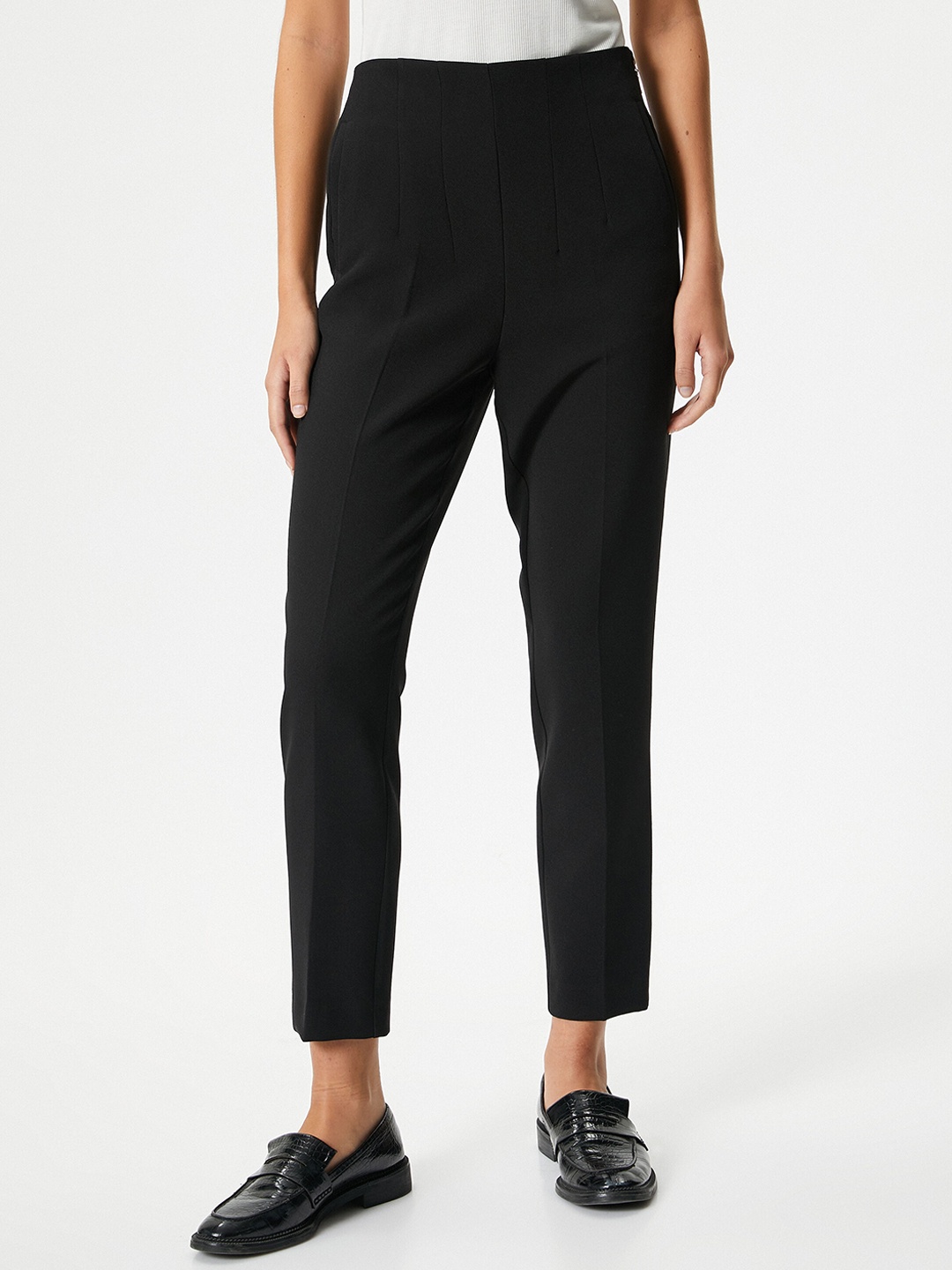 

Koton Women Skinny Fit High-Rise Trouser, Black