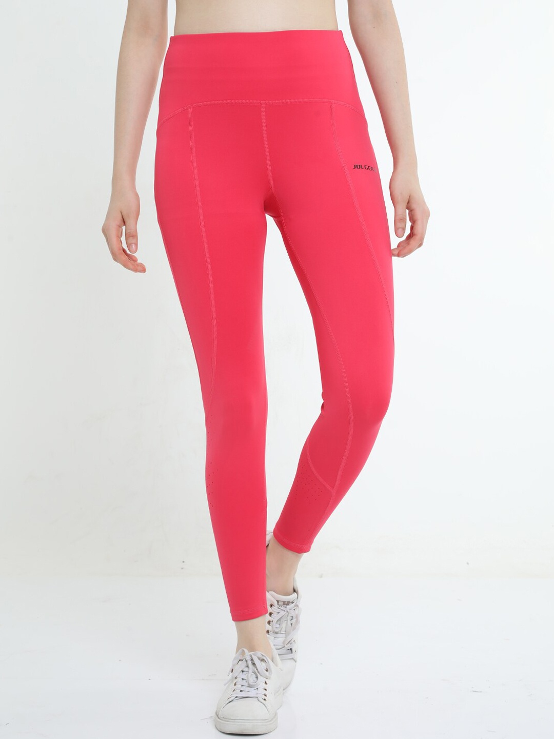 

Jolger Women's High waisted Buttery soft UPF 50+ Sun Protected Tights, Pink