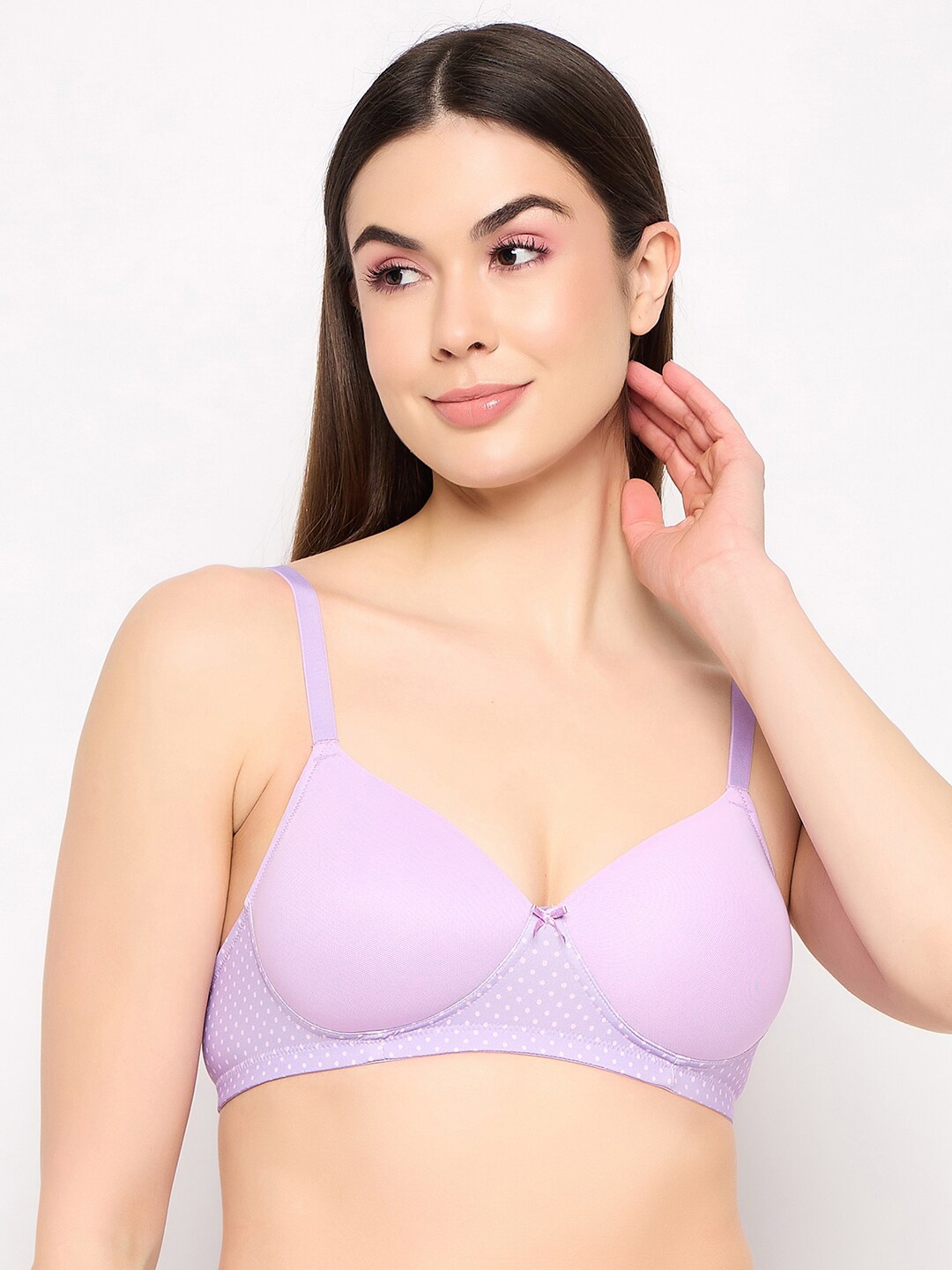 

Clovia Bra Full Coverage Lightly Padded, Purple