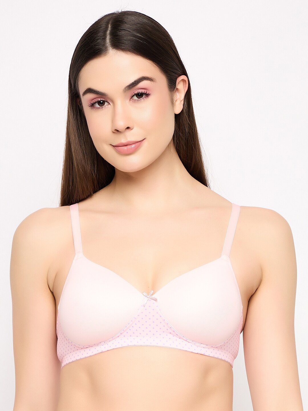 

Clovia Bra Full Coverage Lightly Padded, Pink