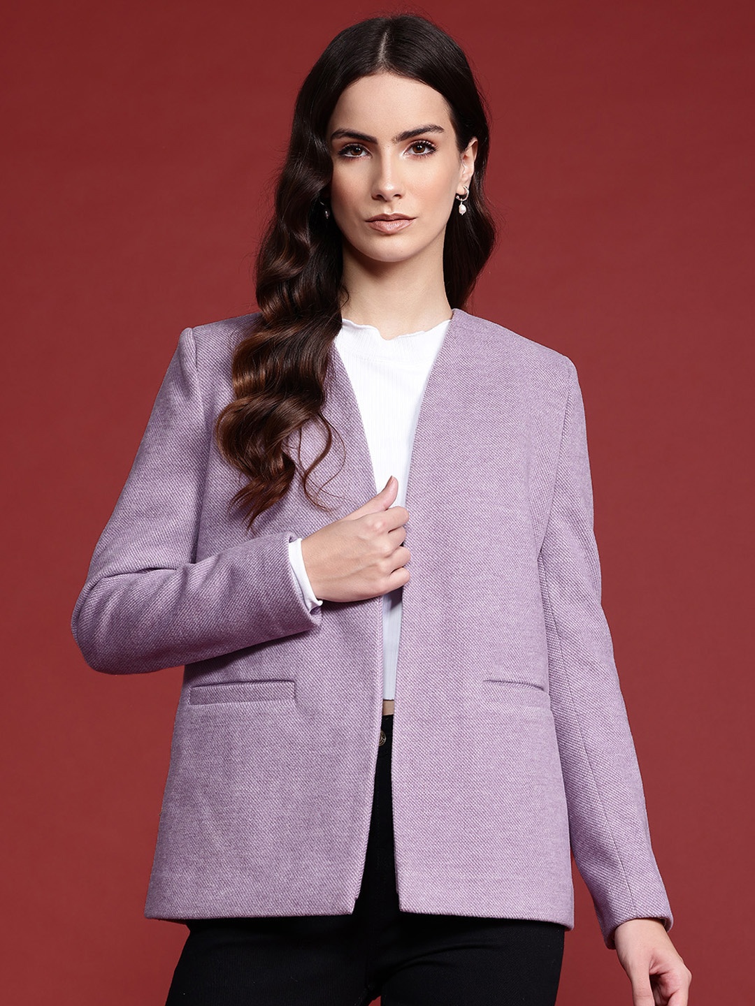 

All About You Formals Open-Front Blazer, Lavender