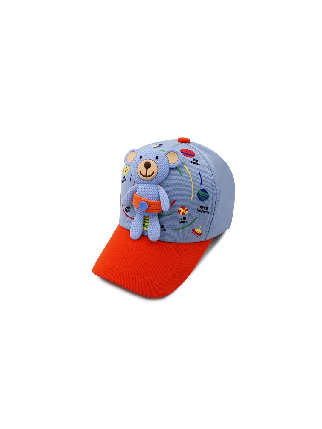 

JENNA Unisex Kids Printed Baseball Cap, Blue