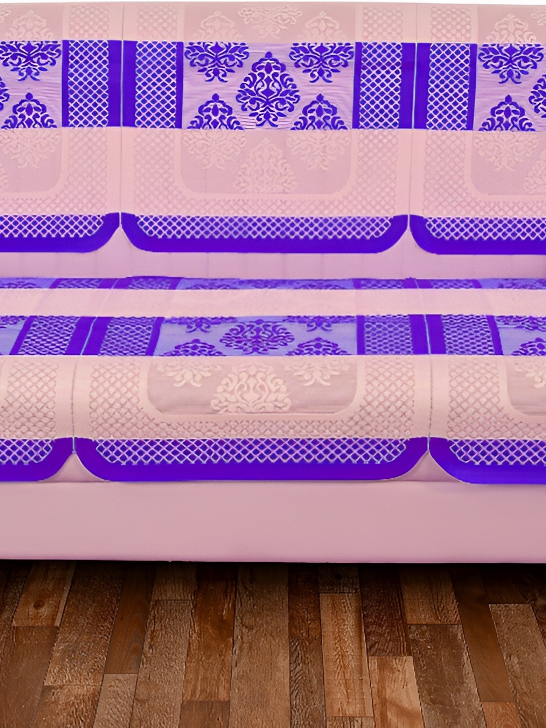 BIGGER FISH Purple 10 Pieces 5 Seater Sofa Cover
