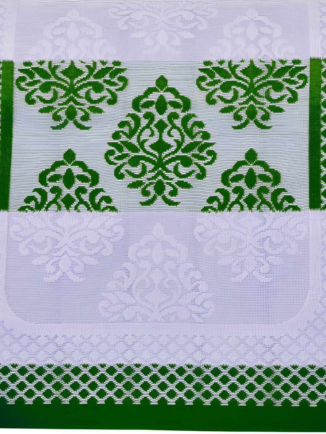 

BIGGER FISH Green 10 Pieces Self Design 5 Seater Sofa Cover