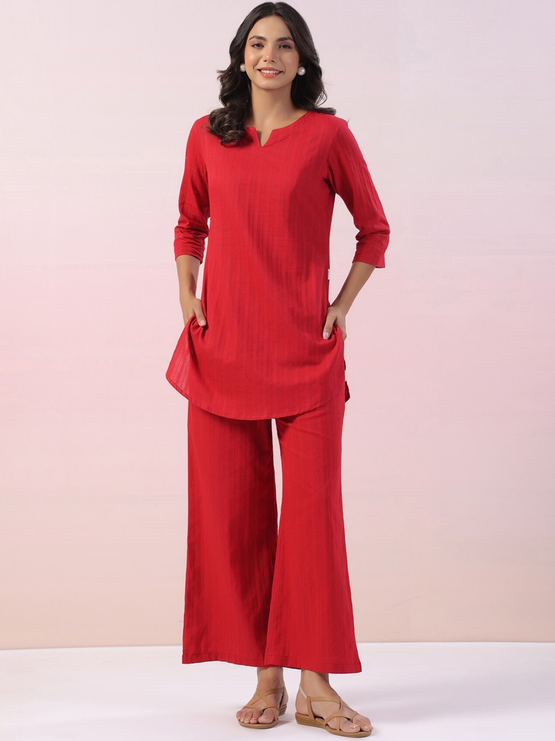 

JISORA Women Night suit, Red
