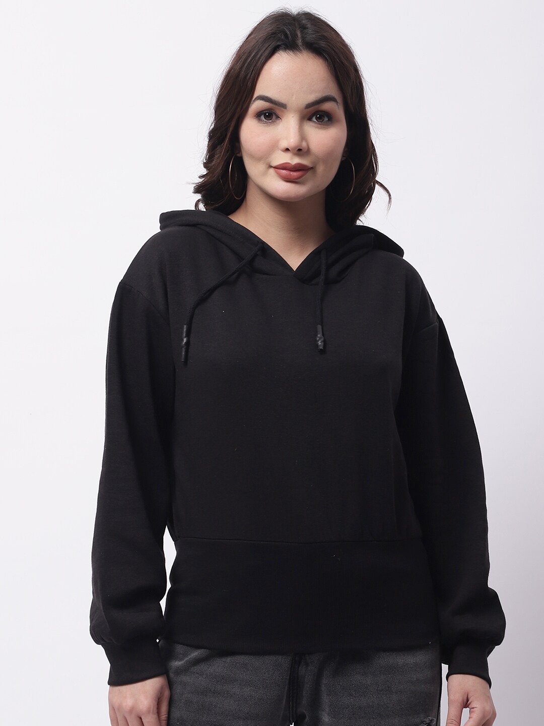 

NoBarr Hooded Cotton Sweatshirt, Black
