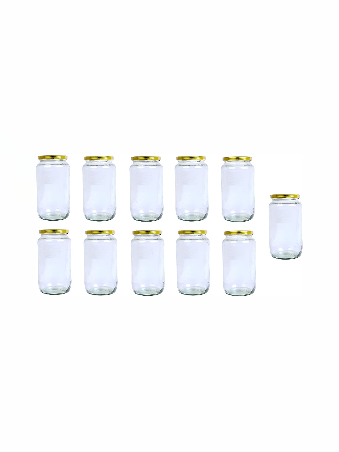 

1ST TIME 11Pcs Transparent Glass Container With Lid