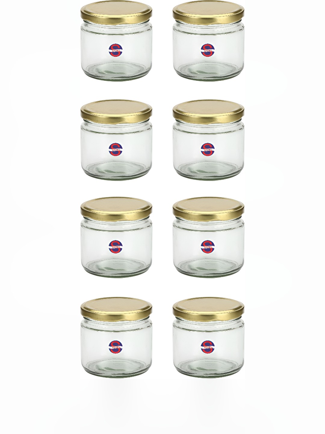 

1ST TIME Transparent 8 Pieces Glass Containers 350 ml