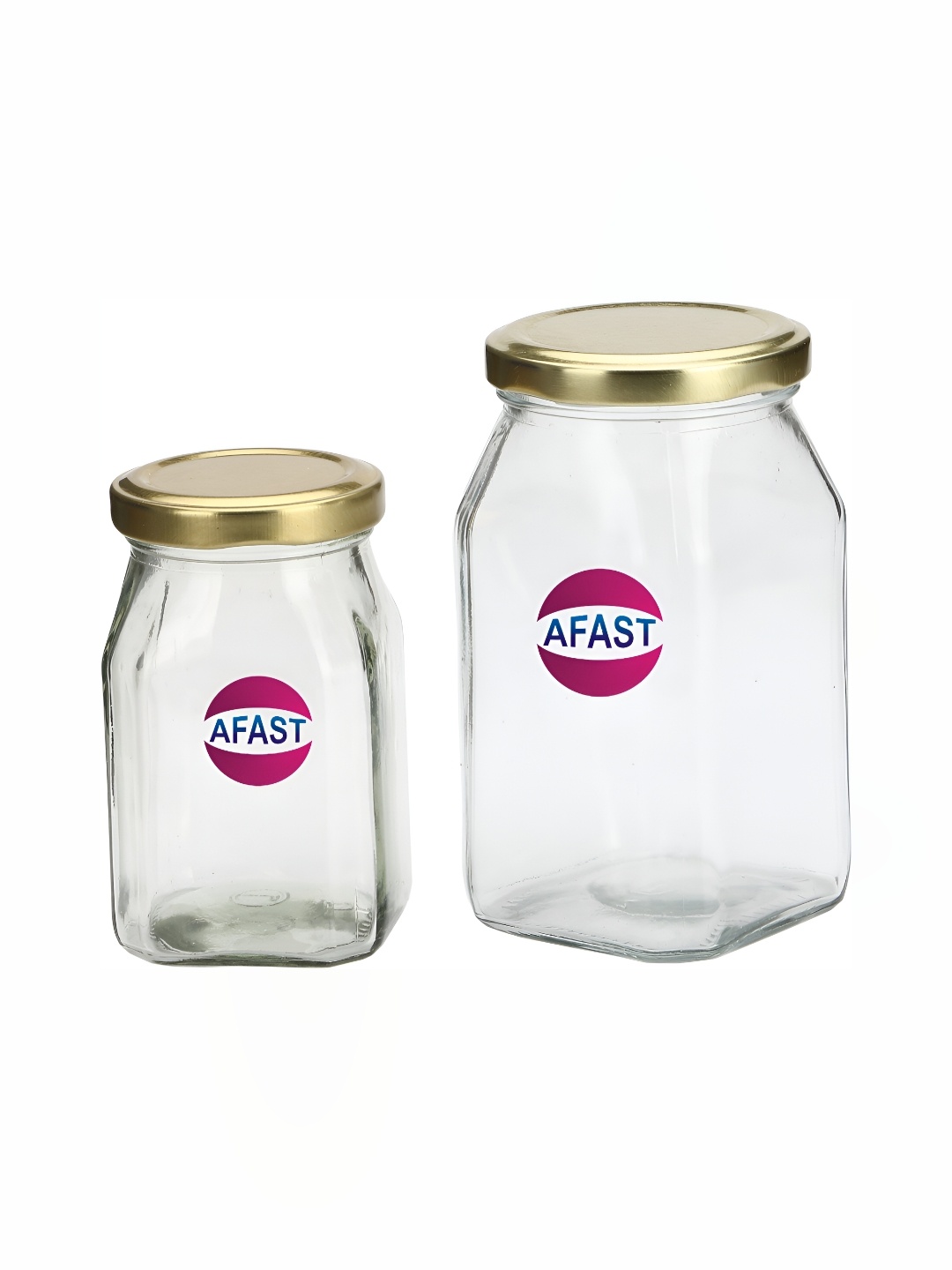 

1ST TIME Transparent 2 Pieces Glass Containers