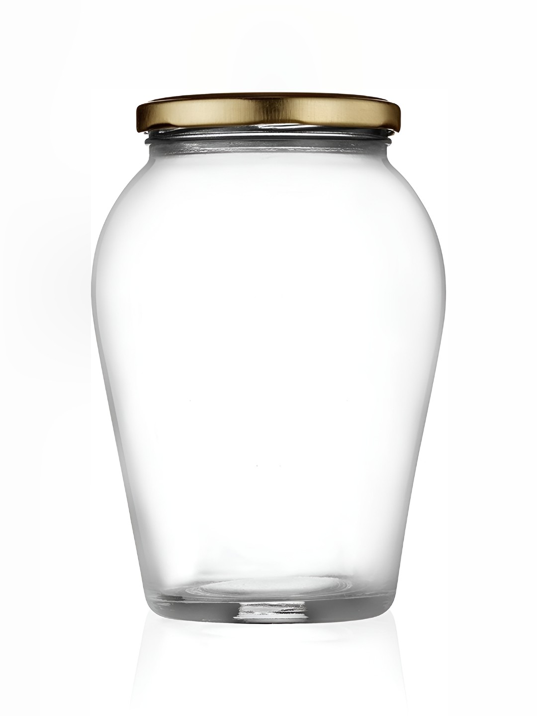 

1ST TIME Transparent & Brown Glass Jar Container 350 ml Each