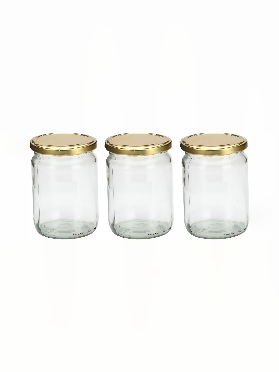 

1ST TIME 3Pcs Transparent Dishwasher Safe Glass Container 500 ml Each