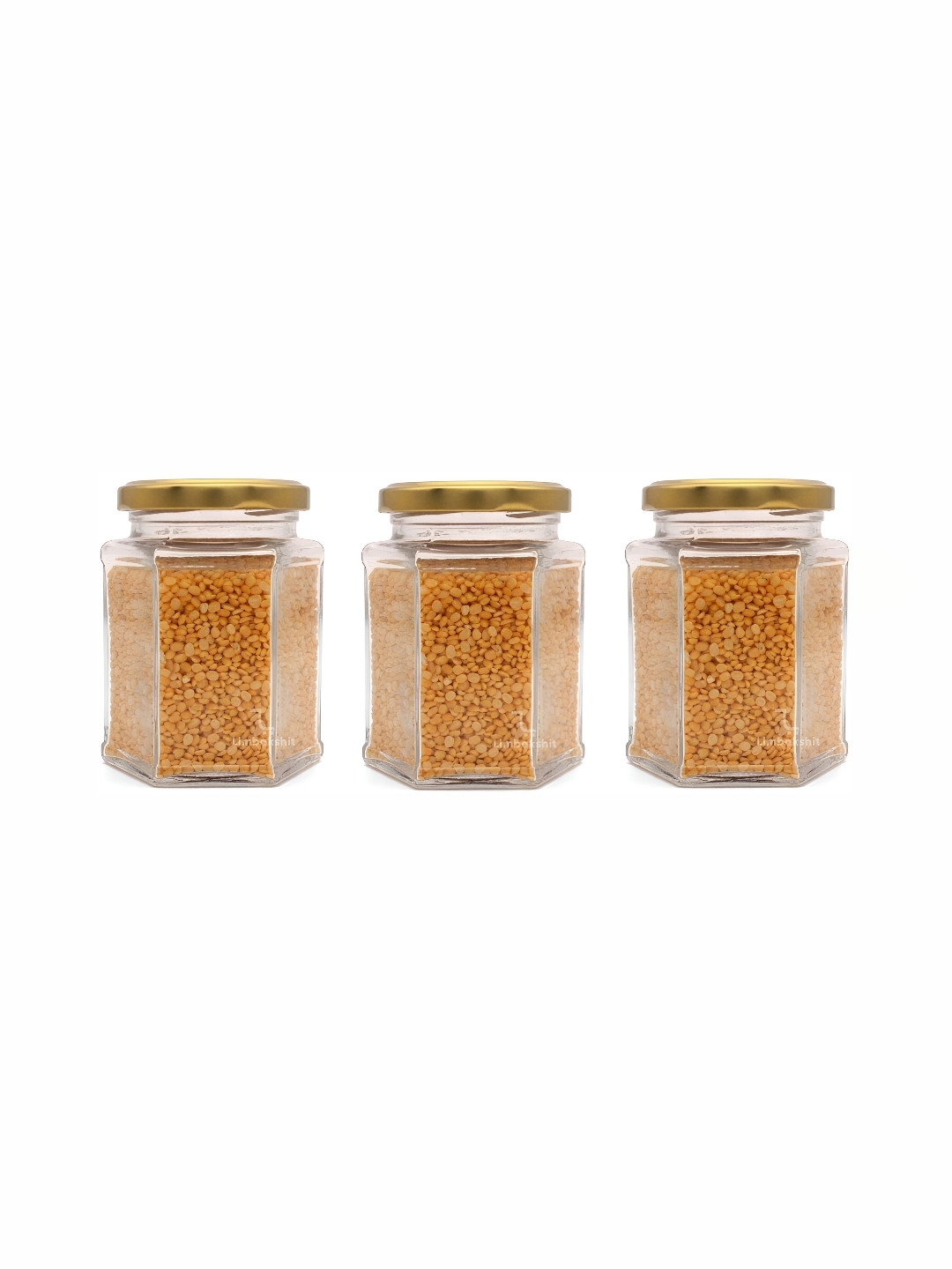 

1ST TIME Transparent 3 Pieces Glass Containers With Lid 400ml Each