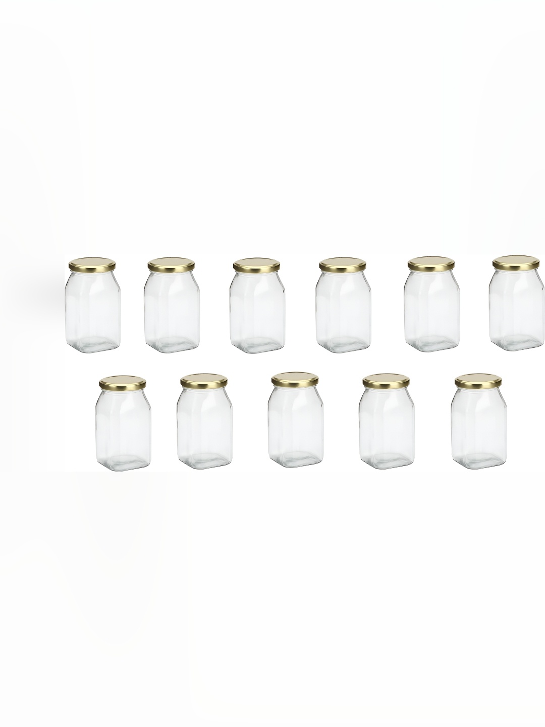 1ST TIME Transparent & Yellow 11 Pieces Containers 200ml Each
