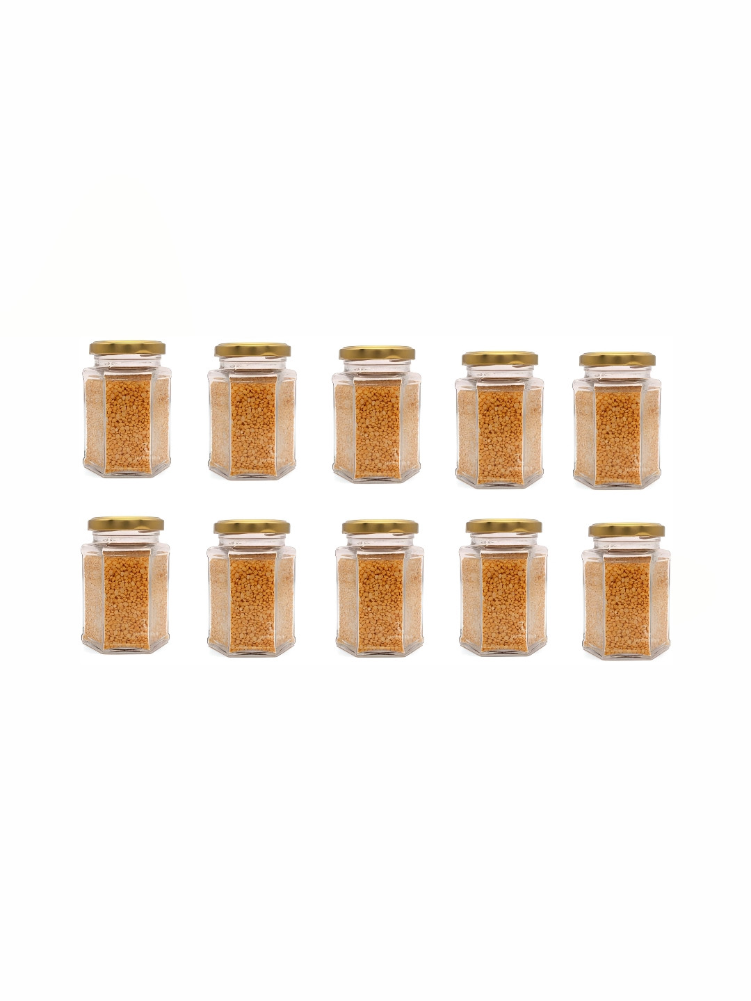 

1ST TIME 10 Pcs Transparent Glass Containers 400 Ml Each