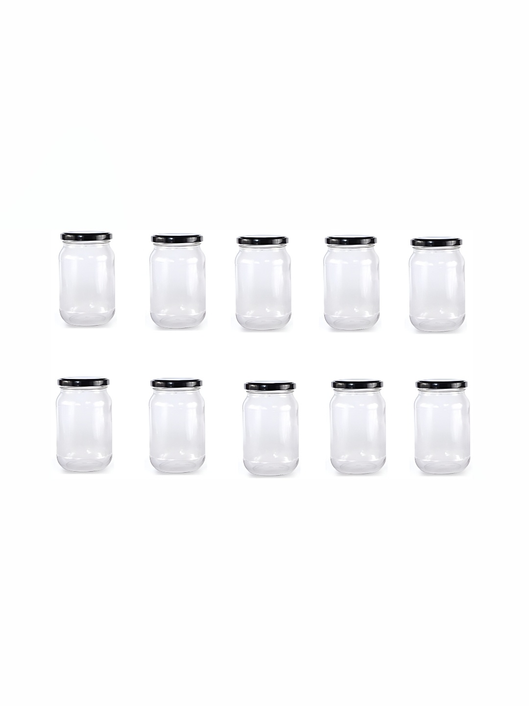 

1ST TIME Transparent 10 Pcs Glass Containers 500 ml