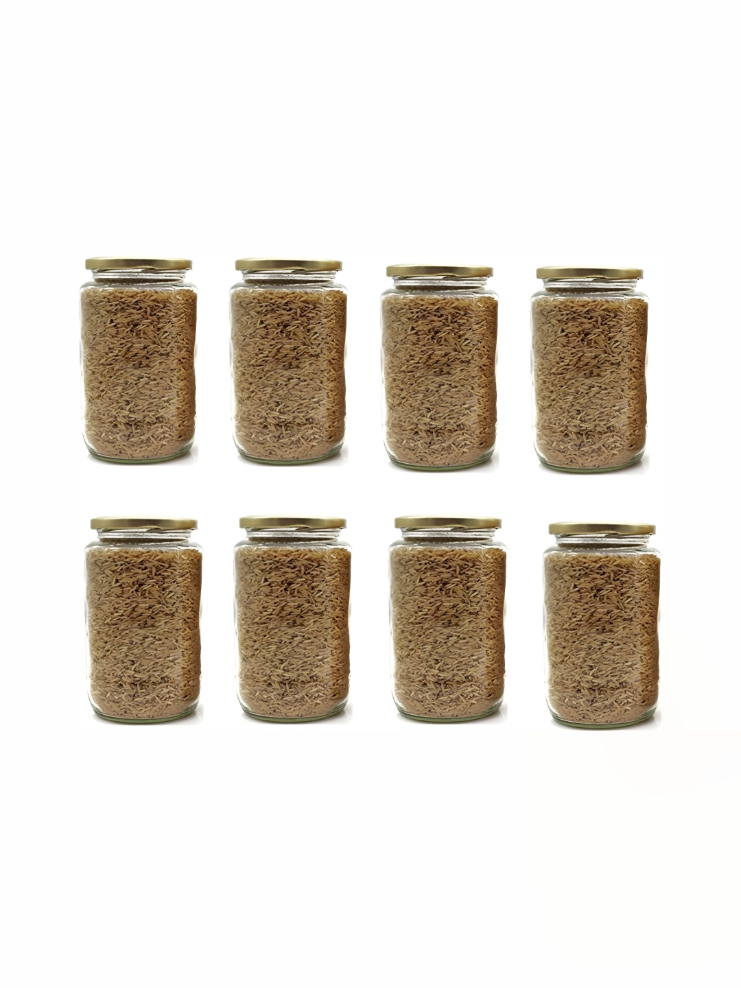 

1ST TIME 8 Pcs Transparent Glass Containers 500 Ml Each