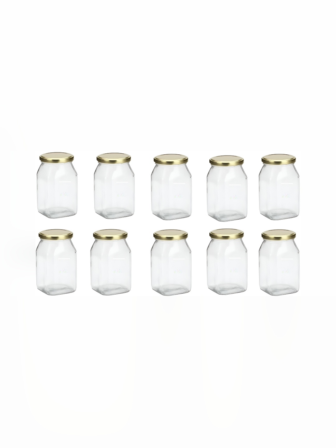 

1ST TIME Transparent 10 Pieces Glass Dishwasher Safe Food Containers 400 ml Each