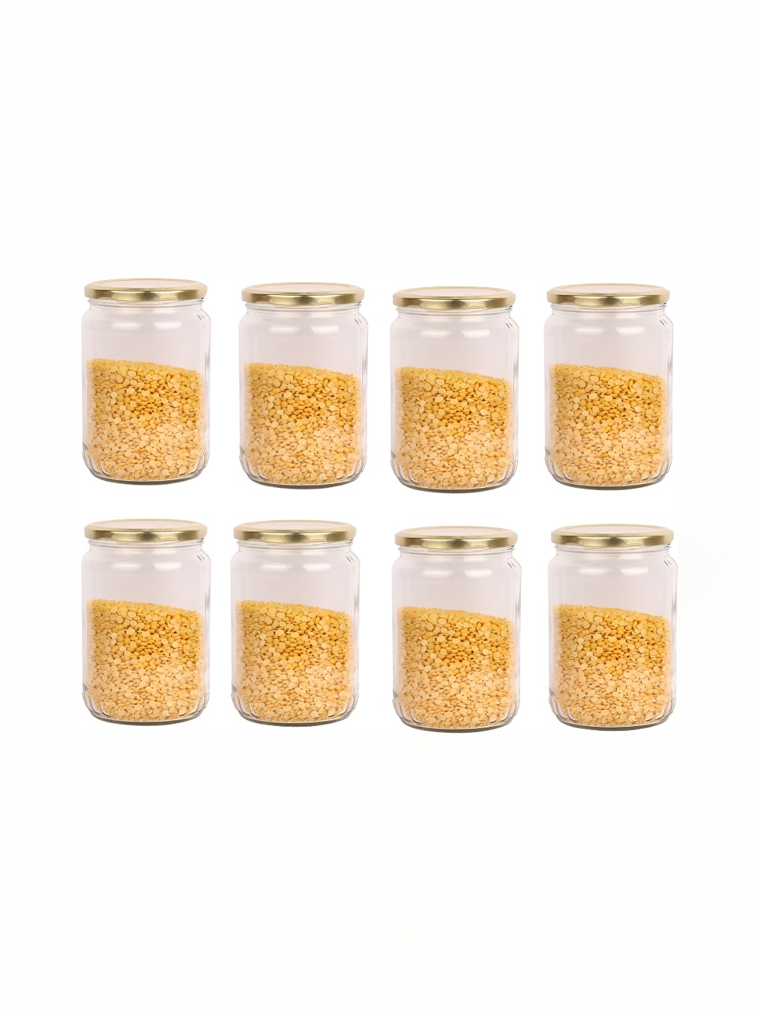 

1ST TIME 8 Pcs Transparent Glass Containers 500 Ml