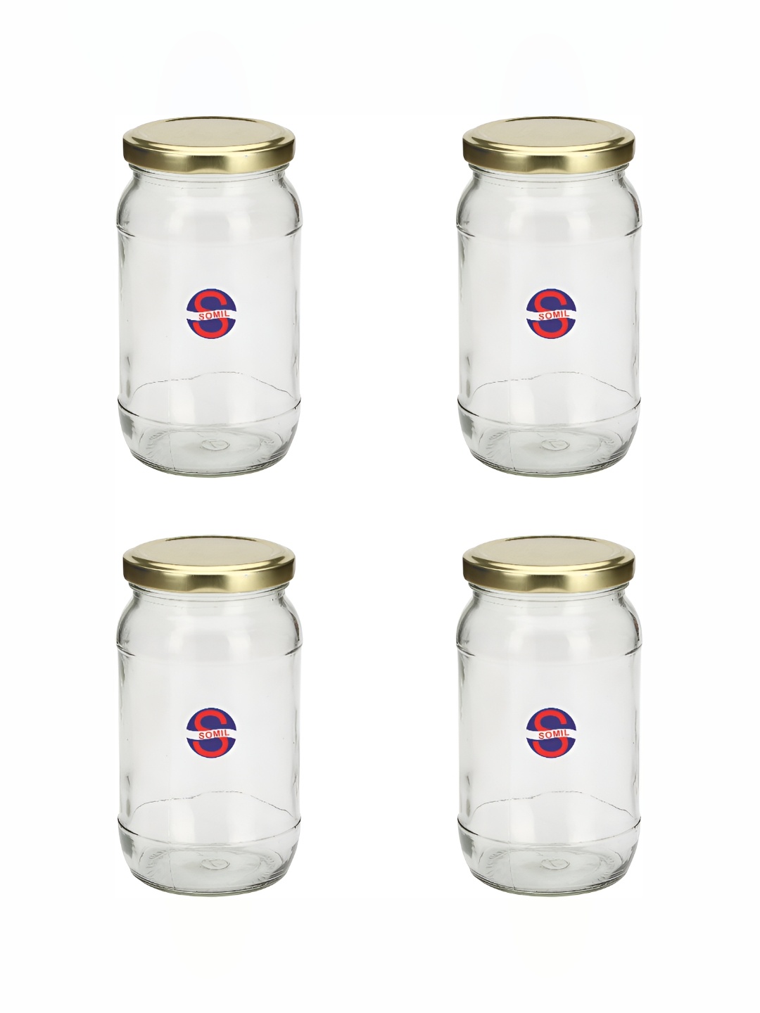 

1ST TIME Transparent 4 Pieces Glass Containers 400 ml each