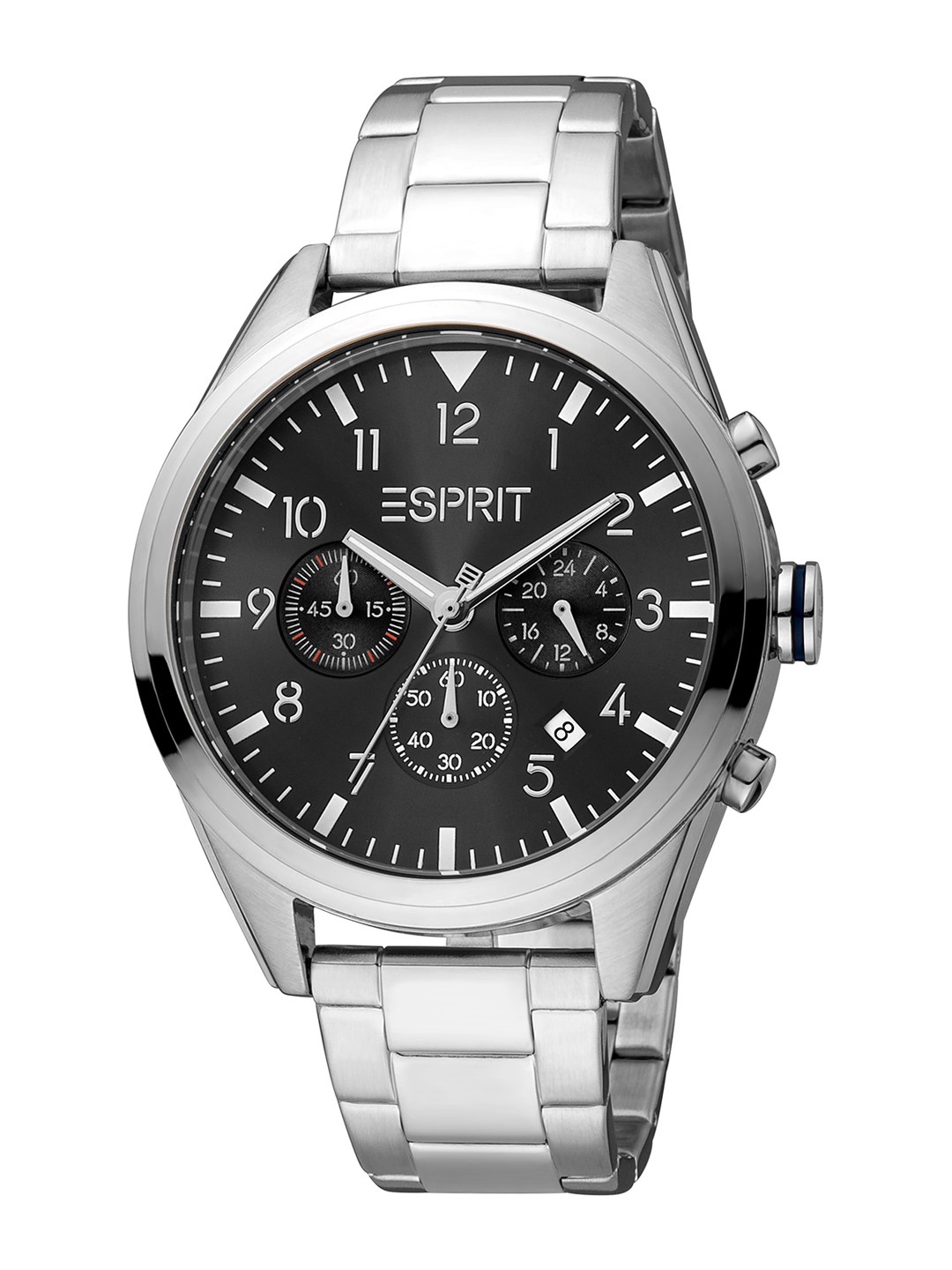 

ESPRIT Men Stainless Steel Bracelet Style Straps Analogue Watch ES1G339M0145, Silver