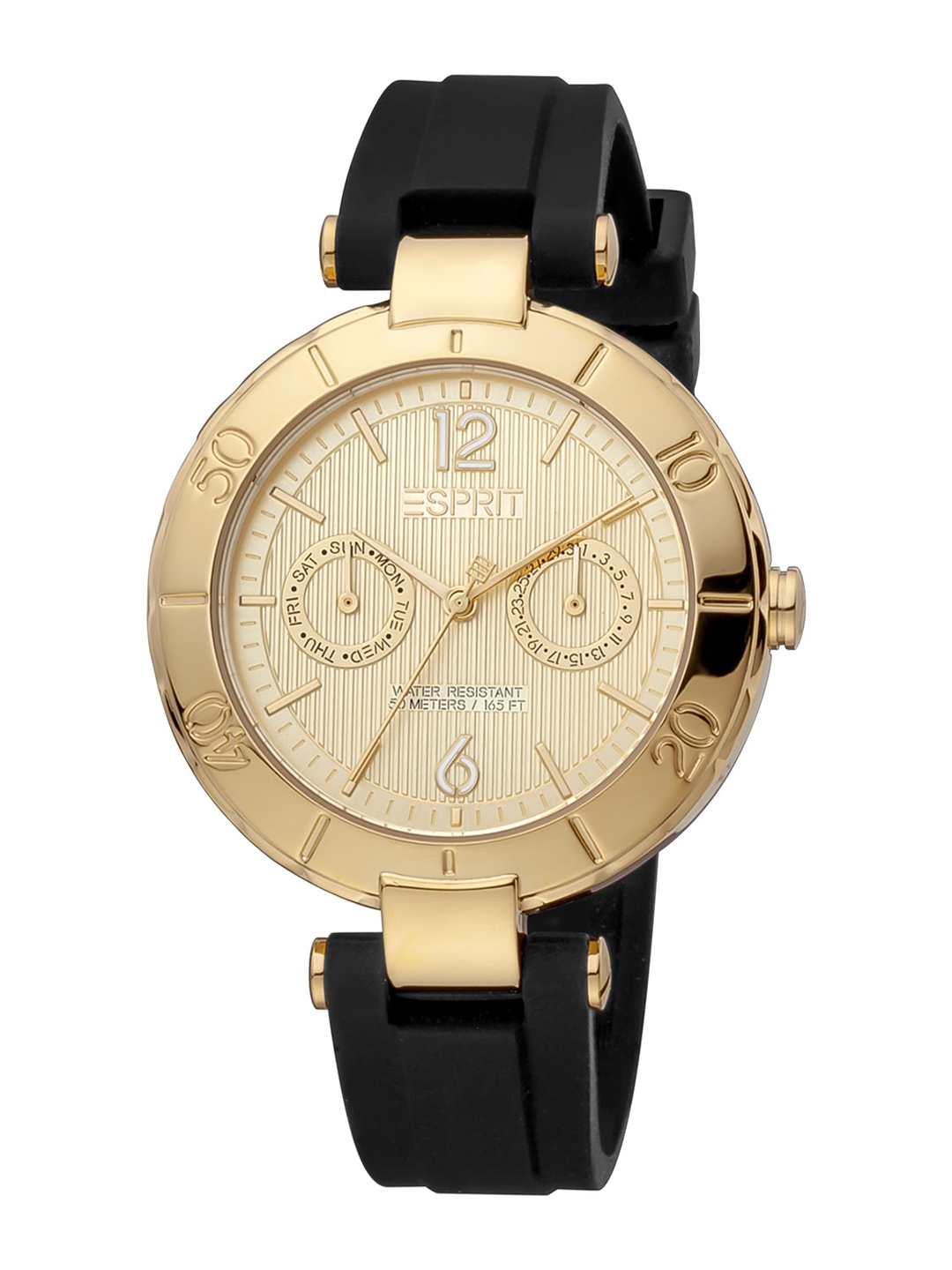 

ESPRIT Women Textured Analogue Watch ES1L286P0035, Gold