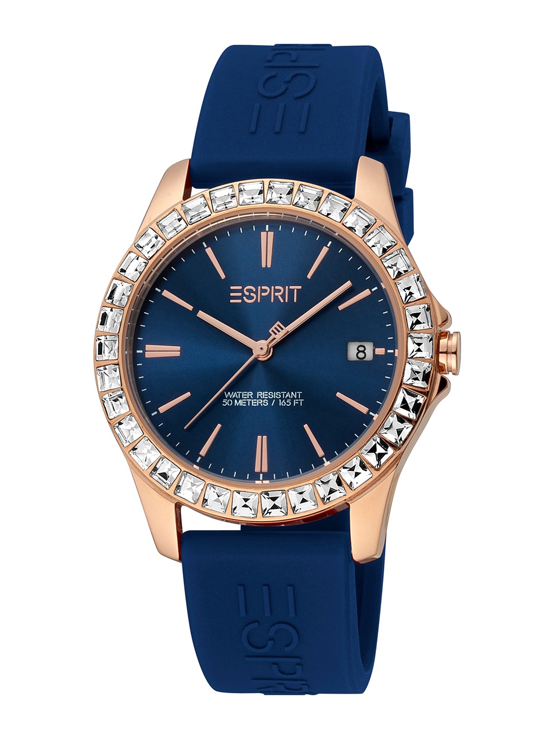 

ESPRIT Women Embellished Dial & Wrap Around Straps Analogue Watch ES1L382P0015, Blue