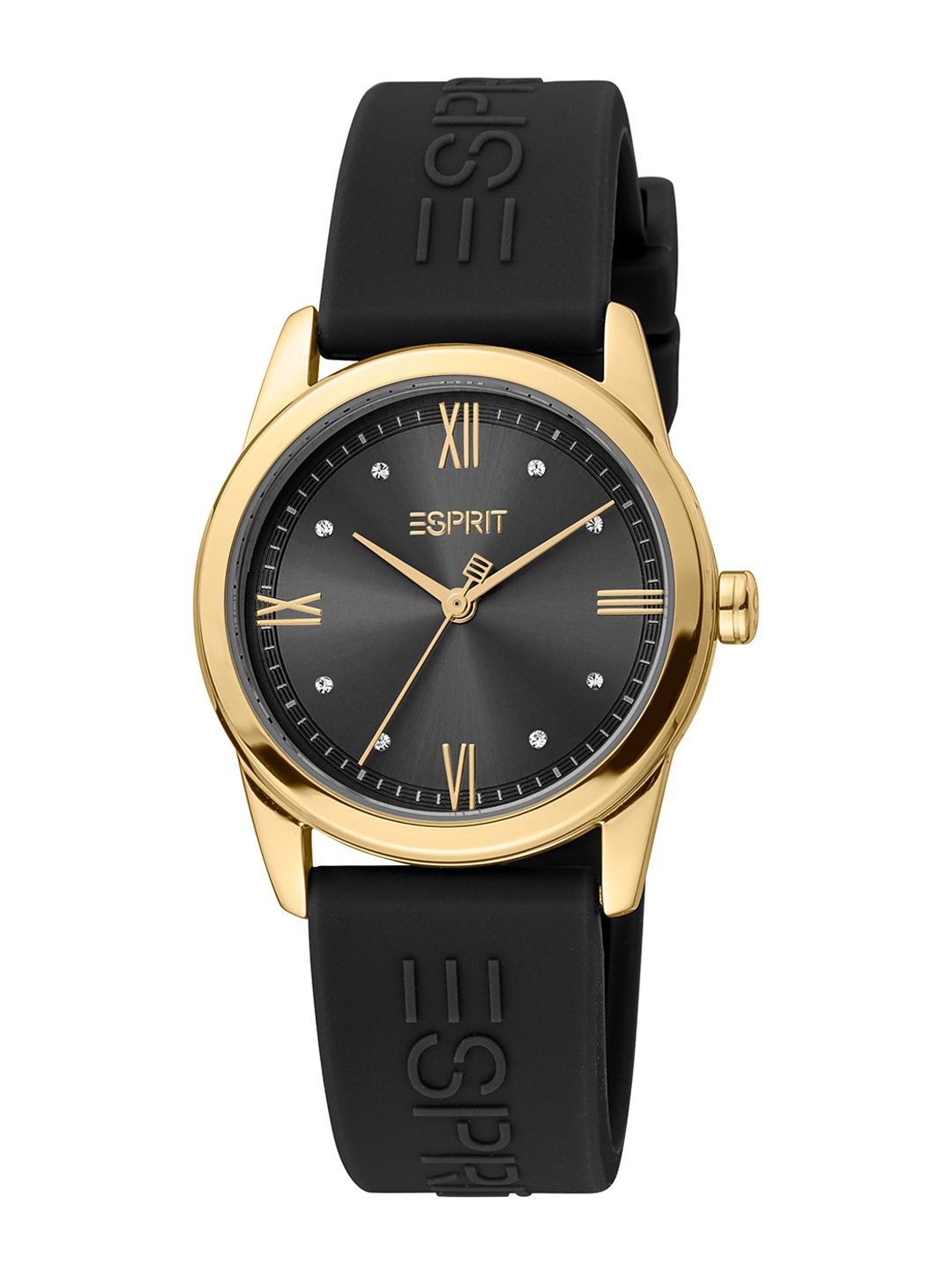 

ESPRIT Women Embellished Dial & Straps Analogue Watch ES1L217P1165, Gold