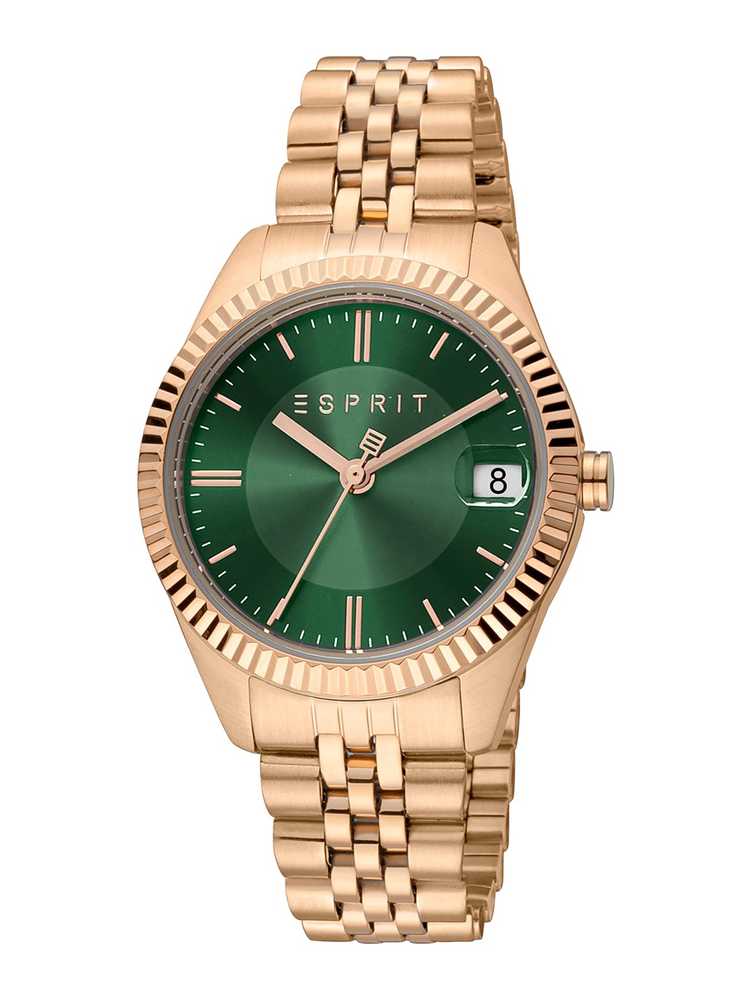 

ESPRIT Women Stainless Steel Bracelet Style Straps Analogue Watch ES1L379M1055, Rose gold