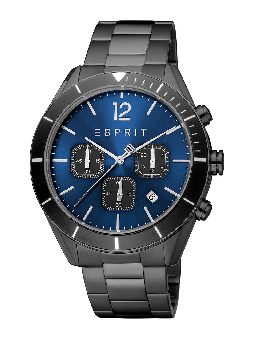 

ESPRIT Men Stainless Steel Bracelet Style Straps Analogue Watch ES1G391M0055, Black