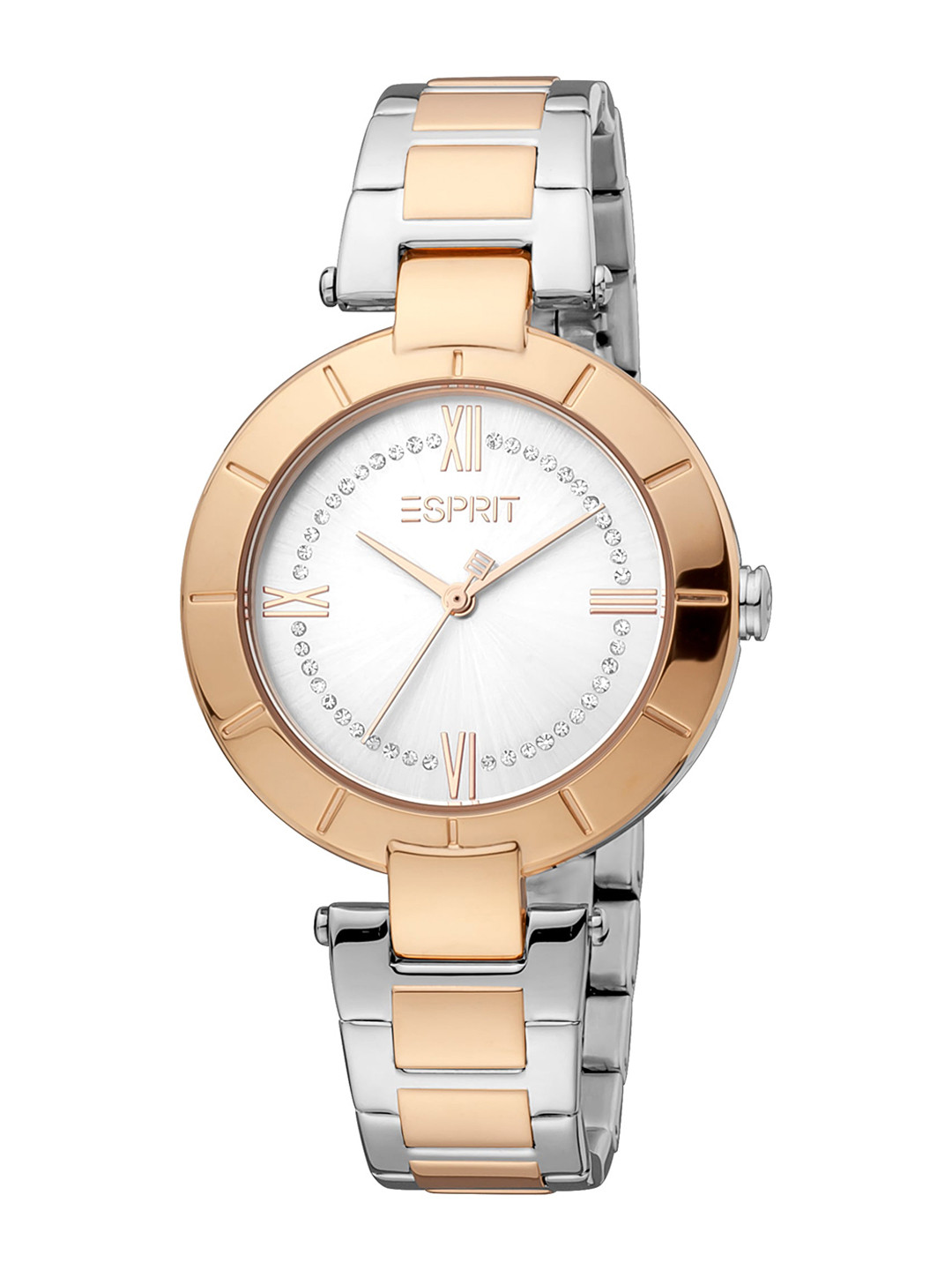 

ESPRIT Women Stainless Steel Bracelet Style Straps Analogue Watch ES1L287M0075, Silver