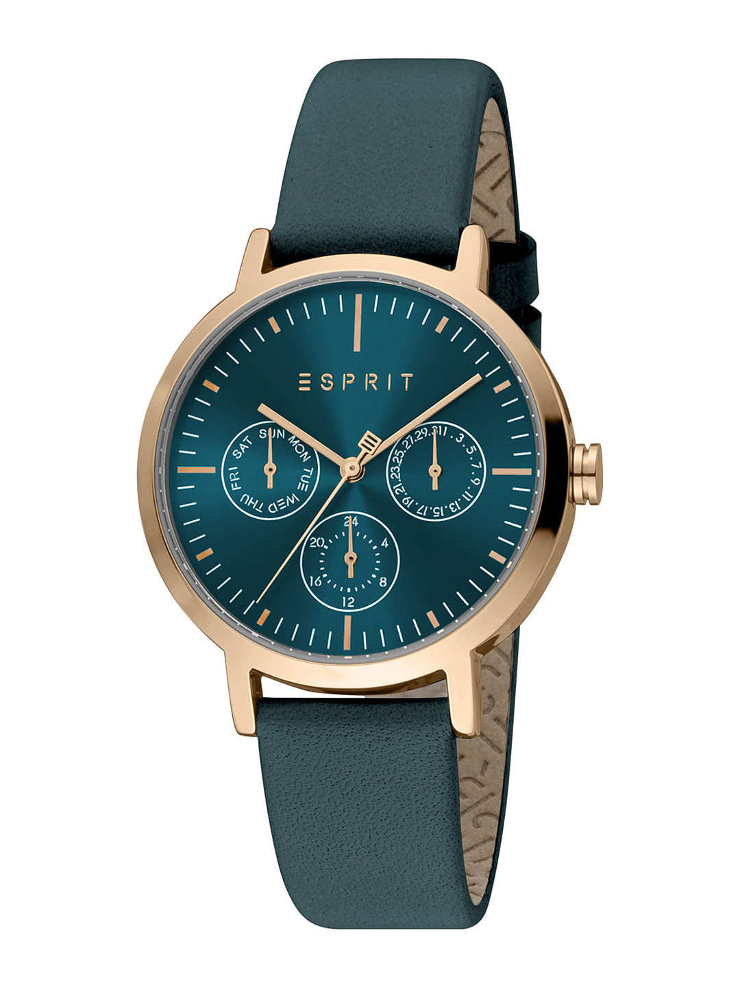

ESPRIT Women Leather Straps Analogue Watch ES1L364L0035, Blue